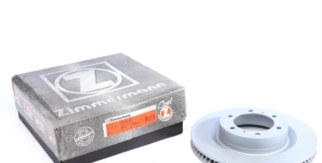 Диск тормозной (передний) Toyota Land Cruiser 200/ Prado 08- (338x32) (с покрытием) (вентилируемый) ZIMMERMANN 590.2827.20
