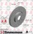 Диск тормозной (передний) VW T5 09-15/T6 15- (340x32.6) (с покрытием) (с отверстиями) (вентилируем.) ZIMMERMANN 600.3249.52 (фото 4)