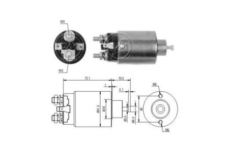 Втягивающее реле стартера ZM ZM1698