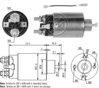 Втягуюче релє стартера ZM ZM2699