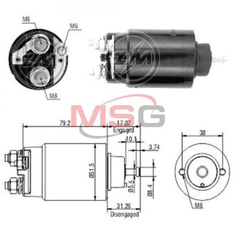 Втягивающее реле стартера ZM ZM2762