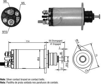 Втягуюче релє стартера ZM ZM2818