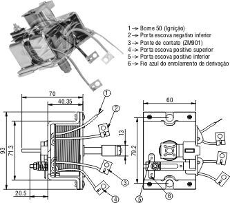 Втягивающее реле стартера ZM ZM2902