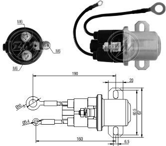 Реле стартера дополнительное ZM ZM3408