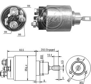 Втягуюче релє стартера ZM ZM3473