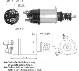 Втягуюче релє стартера ZM ZM361