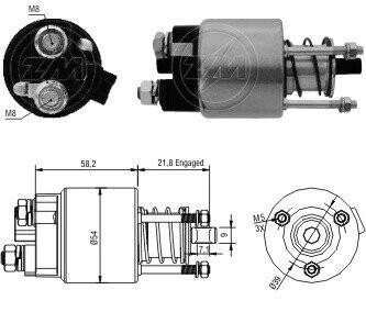 Втягивающее реле ZM ZM397