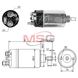 Втягуюче релє стартера ZM ZM522