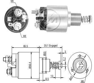 Втягуюче релє стартера ZM ZM576