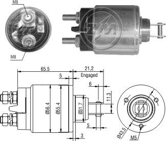 Втягуюче релє стартера ZM ZM579