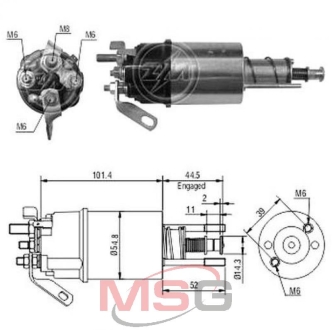 Втягивающее реле стартера ZM ZM610