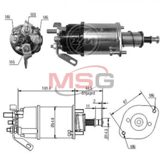 Втягивающее реле стартера ZM ZM611