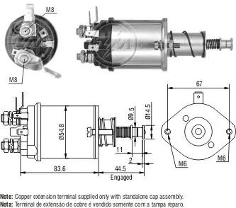 Реле втягуюче стартера ZM ZM614