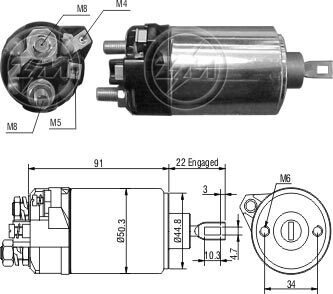 Реле втягуюче стартера ZM ZM628