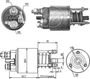 Втягуюче релє стартера ZM ZM6395