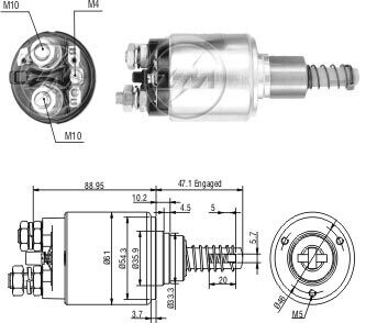 Втягуюче релє стартера ZM ZM734