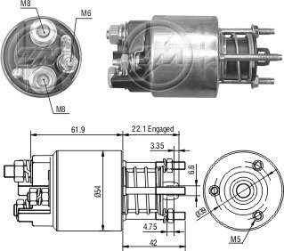 Втягуюче релє стартера ZM ZM8395