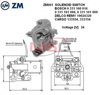 Втягивающее реле ZM ZM901