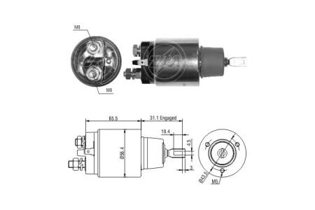 Втягивающее реле стартера ZM ZM975