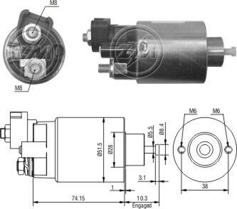 Втягуюче релє стартера ZM ZM994